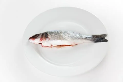 Fresh seabass Stock Photos