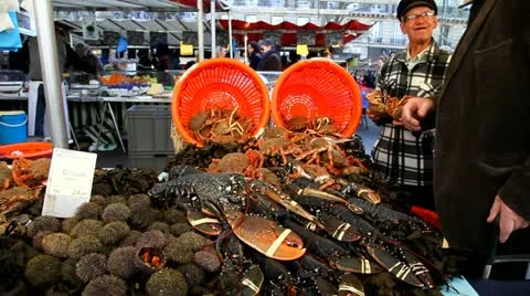 Fresh seafood Stock Footage 10887976