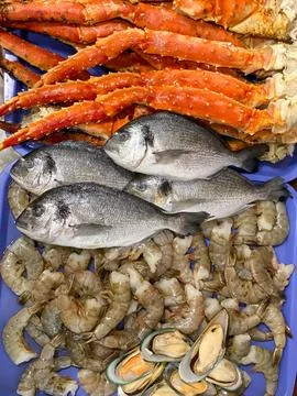 Fresh seafood Stock Photos