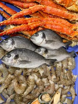Fresh seafood Foto stock