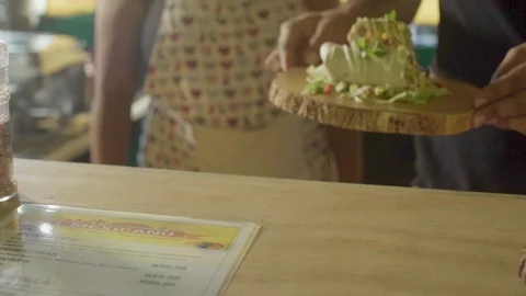 Fresh Shawarma Being Served Stock Footage 106556077