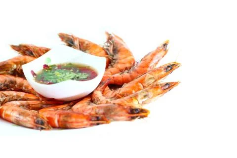 Fresh shrimp Stock Photos