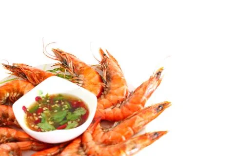 Fresh shrimp Stock Photos