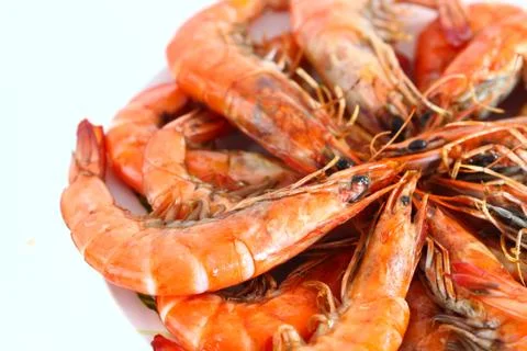 Fresh shrimp Stock Photos