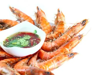 Fresh shrimp Stock Photos
