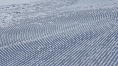 Fresh ski track Stock Footage 73747068