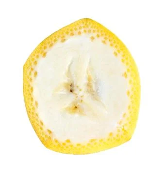 Fresh slice of banana Stock Photos