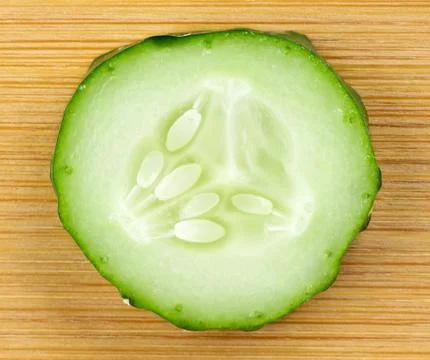 Fresh slice cucumber background Stock Photos