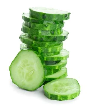 Fresh slice cucumber Stock Photos