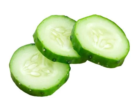 Fresh slice cucumber Stock Photos
