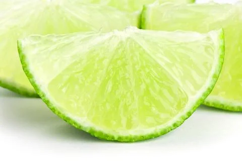 Fresh slice lime Stock Photos