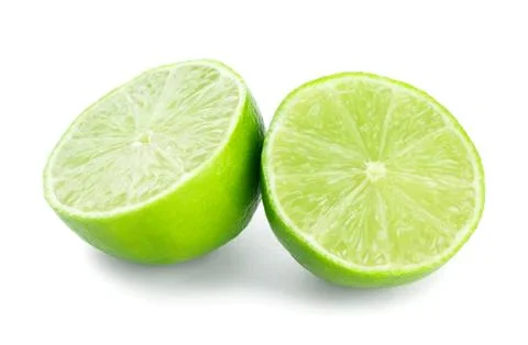 Fresh slice lime Stock Photos