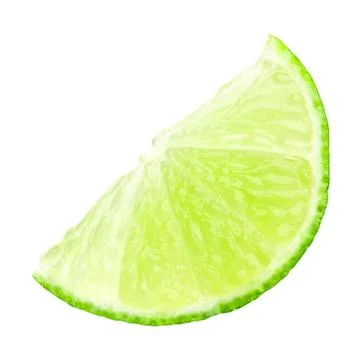 Fresh slice of lime Stock Photos