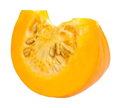 Fresh slice pumpkin Stock Photos