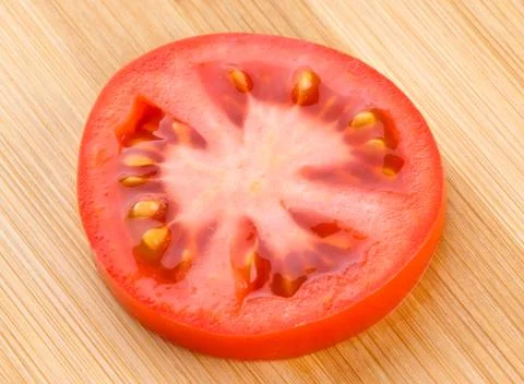 Fresh slice tomato background Foto stock