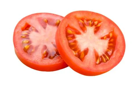 Fresh slice tomato Stock Photos