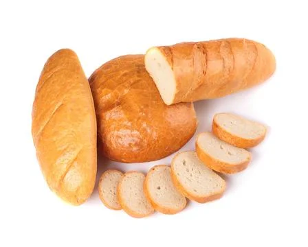 Fresh sliced bread Stock Photos