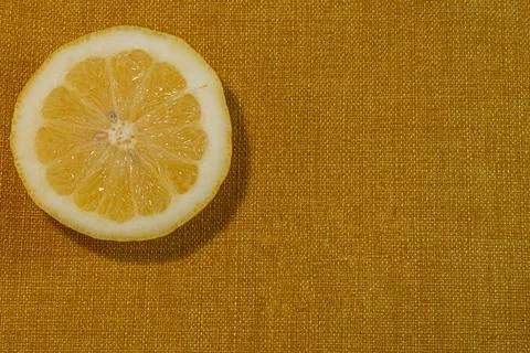 Fresh sliced lemon Stock Photos