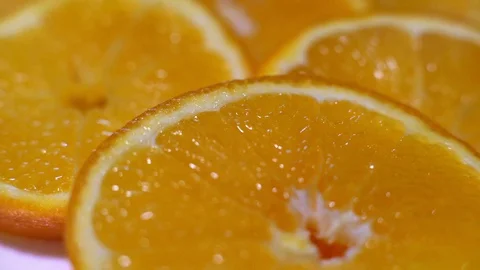 Fresh Sliced ​​Orange Video stock 102544668