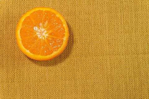 Fresh sliced orange Stock Photos