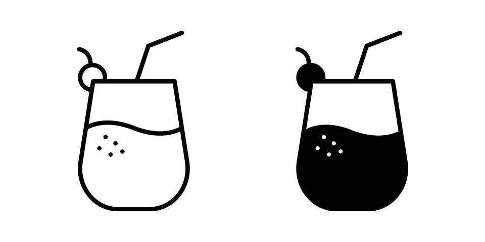 Fresh smoothie icon vector design. EPS10 Stock Illustration