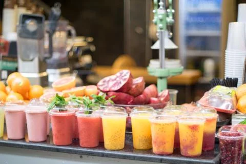 Fresh smoothies Stock Photos