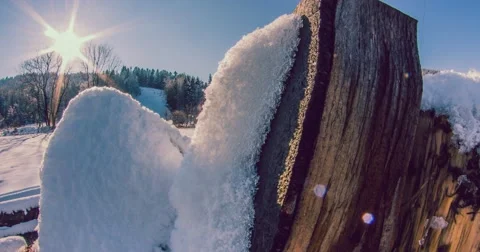 Fresh Snow Motionlapse 4k Stock Footage 47816167