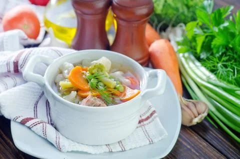 Fresh soup Stock Photos