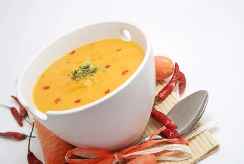 Fresh soup Foto stock