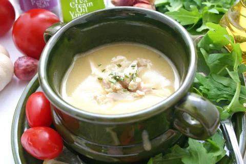 Fresh soup Foto stock