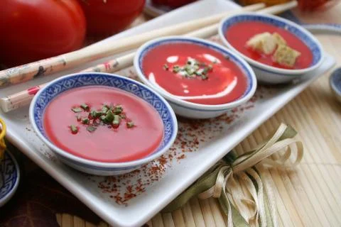 Fresh soup Stock Photos
