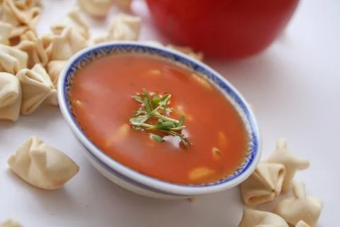 Fresh soup Foto stock