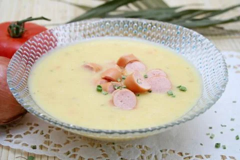 Fresh soup Foto stock
