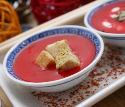 Fresh soup Stock Photos