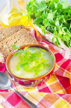 Fresh soup Stock Photos