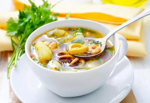 Fresh soup Stock Photos