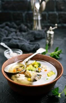 Fresh soup Stock Photos