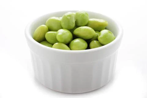 Fresh soya beans Stock Photos