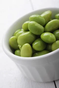 Fresh soya beans Stock Photos