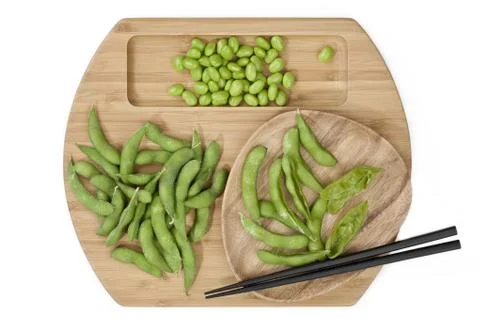 Fresh soybeans Stock Photos