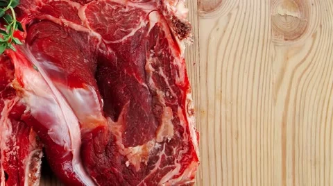 Fresh spare ribs Vídeos de archivo 46340973