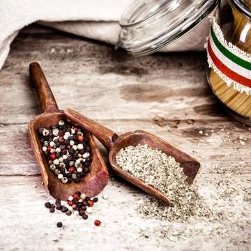 Fresh spices and condiments Stock Photos