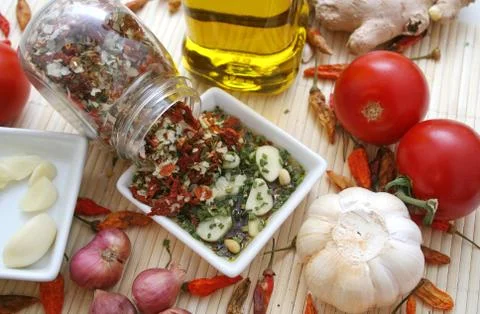 Fresh spices Stock Photos