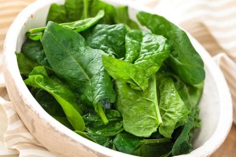 Fresh spinach leaves. Stock Photos