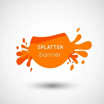Fresh splatter banners Stock Illustration