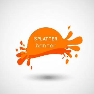 Fresh splatter banners Stock Illustration