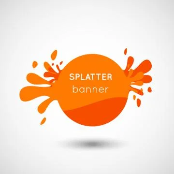 Fresh splatter banners Stock Illustration