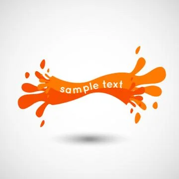 Fresh splatter banners Stock Illustration