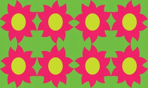 Fresh spring pattern with flowers Stock Illustration
