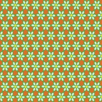 Fresh spring pattern with flowers Stock Illustration